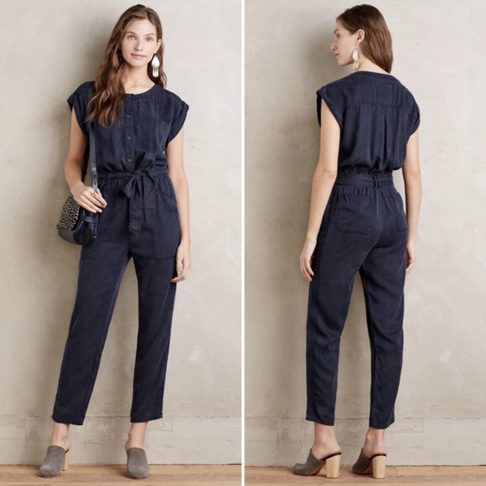 HEi HEi navy jumpsuit